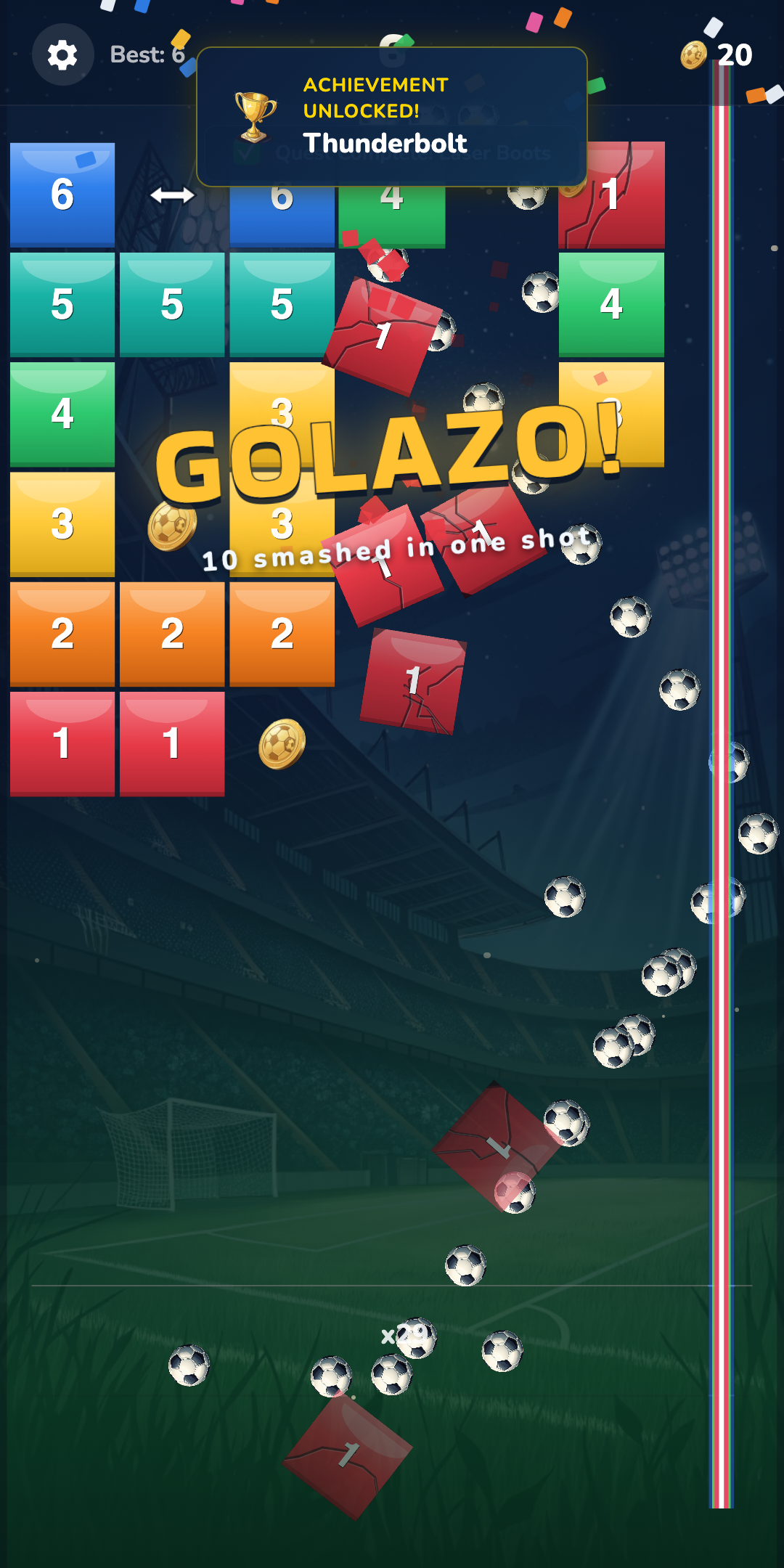 GOLAZO combo moment in gameplay